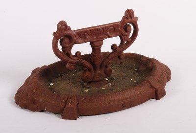 Lot 590 - A cast iron boot scraper