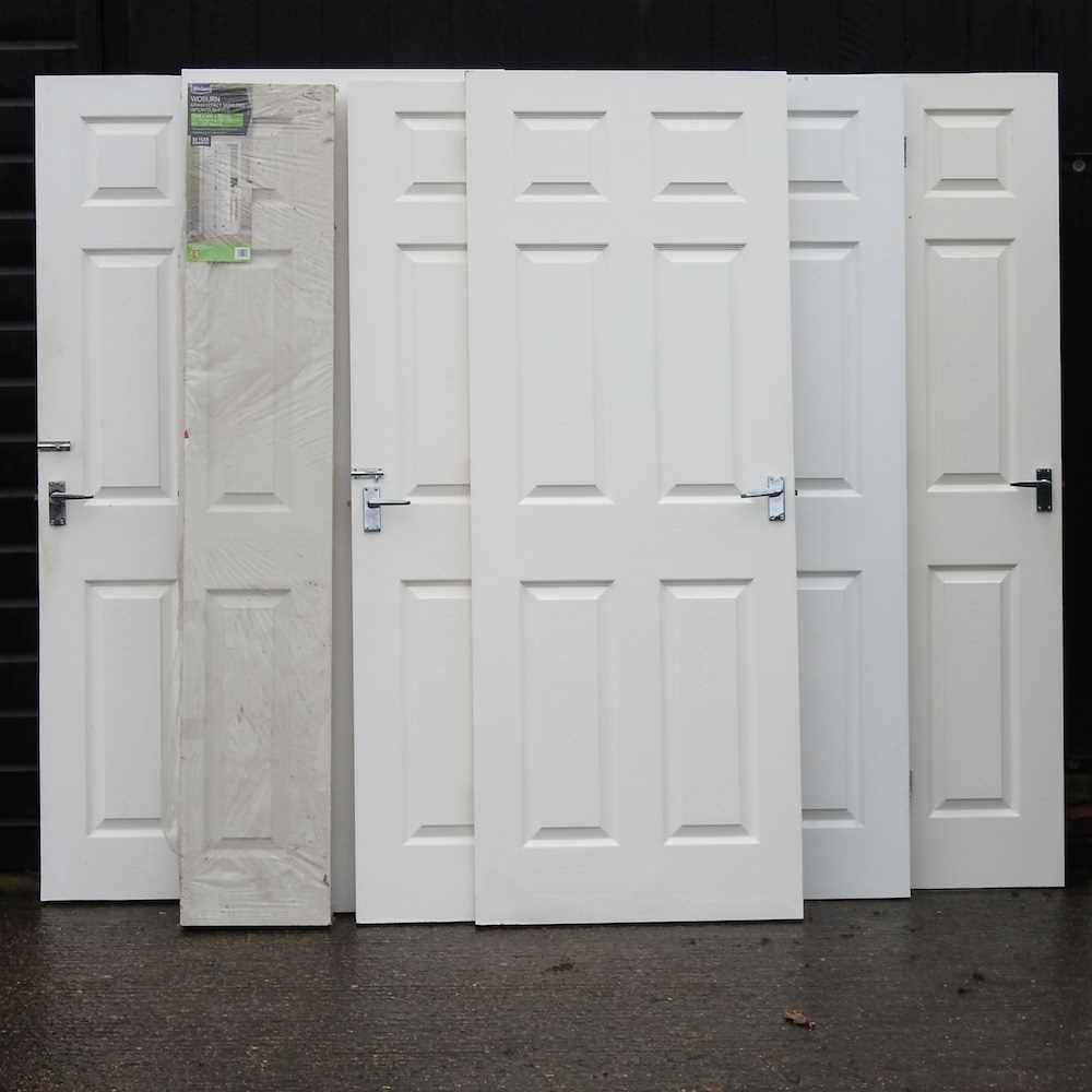 Lot 26 - A collection of white painted interior doors
