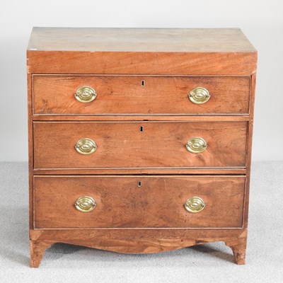 Lot 347 - A small 19th century mahogany chest of drawers,...