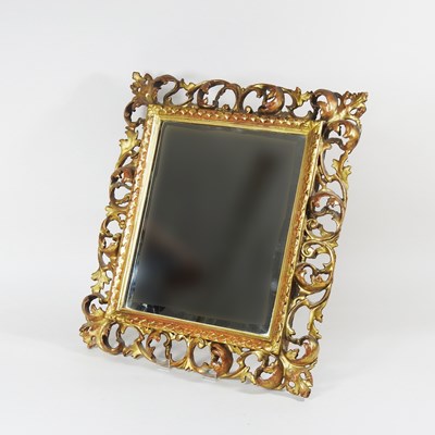 Lot 272 - A 19th century French giltwood wall mirror,...