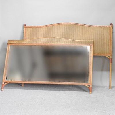 Lot 372 - A modern Lloyd Loom double head, 159w x 122h...