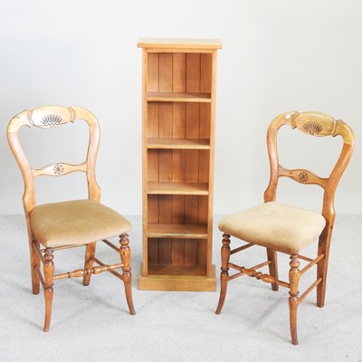 Lot 544 - A modern bookcase, 36cm wide, together with a...