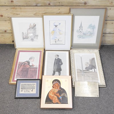 Lot 497 - Hugh Casson, Big Ben, signed print, together...