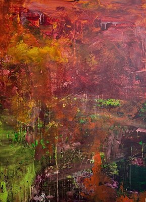 Lot 124 - MaZe (contemporary), Crimson Rose XXL, signed,...