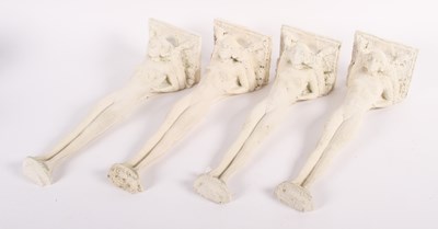 Lot 416 - A set of four wall brackets, each in the form...