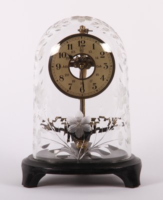 Lot 309 - A 1930s Bulle clock, the chapter ring showing...