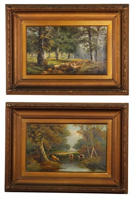 Lot 49 - John Morris (British, 1864-1925), sheep and...
