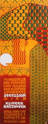 Lot 601 - An Austrian Secessionist art exhibition poster,...