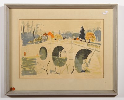 Lot 68 - Edwin La Dell ARA (1914-1970), Clare Bridge,...