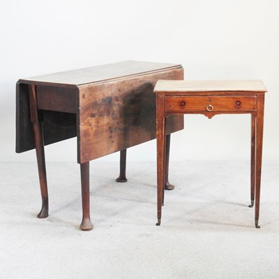 Lot 643 - A George III pembroke table, 110cm wide...