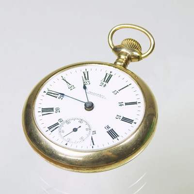 Lot 63 - A 19th century Canadian gold plated open faced...