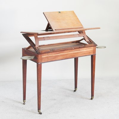 Lot 115 - A George III mahogany architect's table, with...
