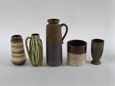 Lot 552 - A West German Scheurich Keramik blue and green...