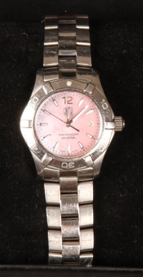 Lot 129 - A ladies Tag Heuer steel cased Aquaracer...