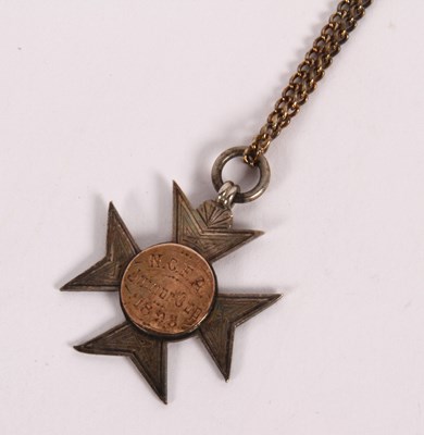 Lot 202A - A silver and yellow metal medal, inscribed N.C....