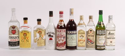 Lot 382A - A collection of mixed spirits, to include gin...