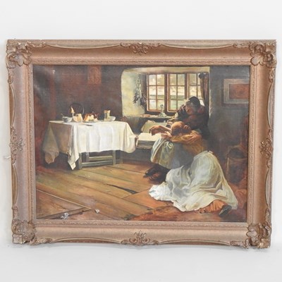 Lot 211 - Frank Bramley, 1857-1915, A Hopeless Dawn, oil...