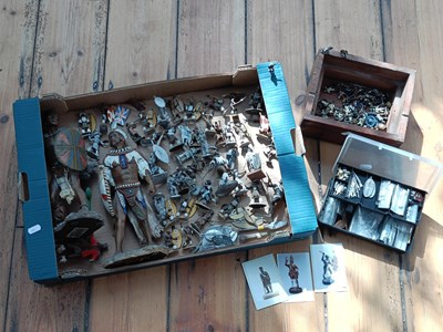 Lot 558 - A collection of mostly Zulu War figures,...