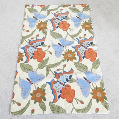 Lot 416 - A modern woven crewel work panel, with all...