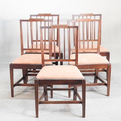 Lot 441 - A set of five 19th century mahogany dining...