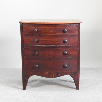 Lot 565 - A 19th century mahogany chest commode