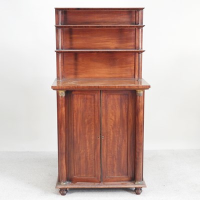 Lot 557 - A 19th century mahogany chiffonier, of narrow...