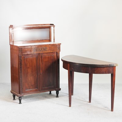 Lot 551 - A 19th century mahogany chiffioner, with a...
