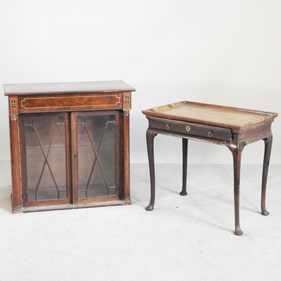 Lot 545 - An 18th century mahogany silver table, with a...