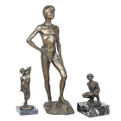 Lot 35 - Neil Godfrey, b1937, Nude Youth Standing,...