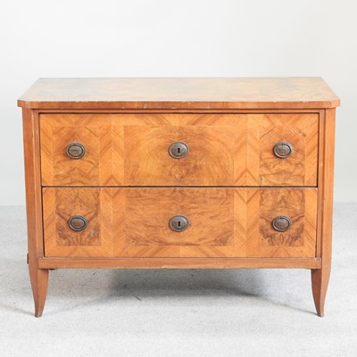 Lot 145 - An early 20th century French walnut and inlaid...
