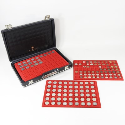 Lot 522 - A case of various coins, mainly pre-decimal,...