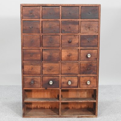 Lot 170 - A small vintage workshop chest, fitted with...
