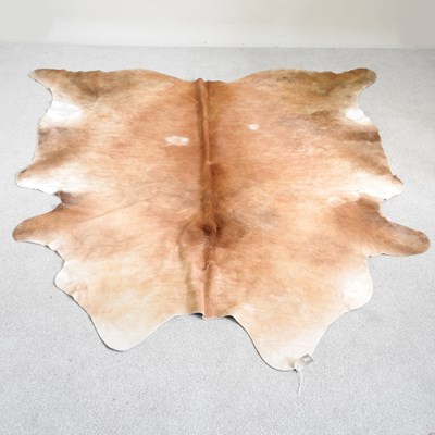 Lot 97 - A natural cow hide, 240 x 225cm