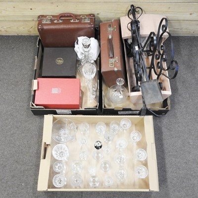 Lot 497 - A collection of crystal and glass, some boxed...