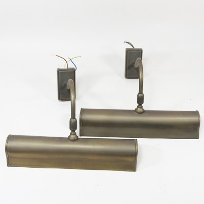 Lot 250 - A pair of Jim Lawrence picture lights, each...