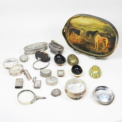 Lot 184 - A 19th century tortoiseshell and silver plated...