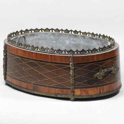Lot 91 - A 19th century French kingwood and parquetry...