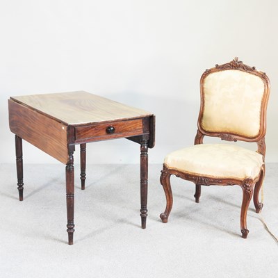 Lot 322 - A 19th century carved rosewood and cream...