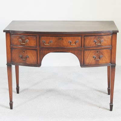 Lot 443 - A Regency style mahogany sideboard, of small...