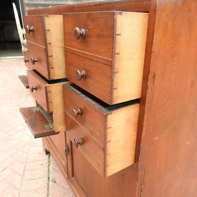 Lot 15 - A 19th century mahogany estate cabinet