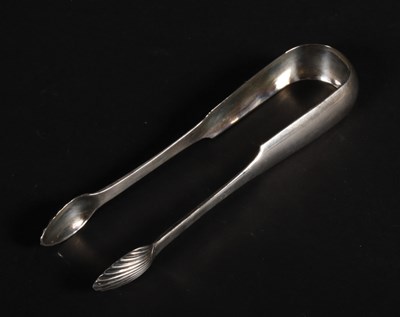 Lot 145 - A pair of George III Scottish silver sugar...