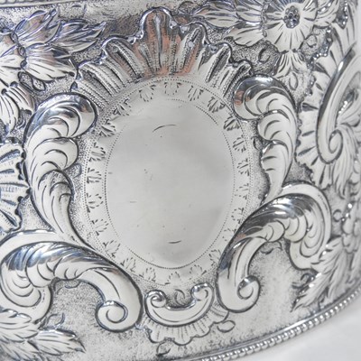Lot 8 - A George III silver tea caddy, of oval shape...