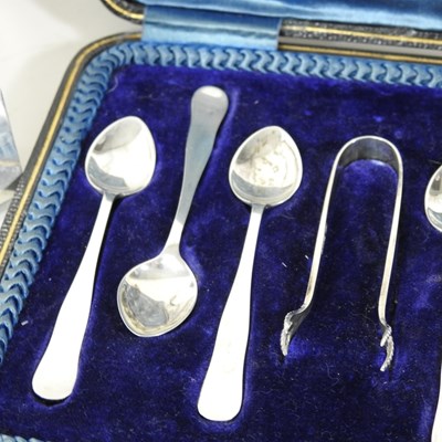 Lot 11 - An early 20th century silver table cigarette...