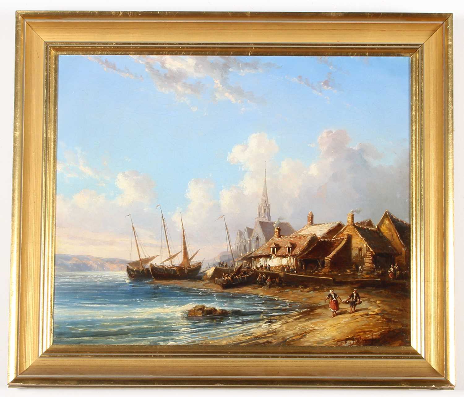 Lot 19 - Continental School, 19th century, coastal...