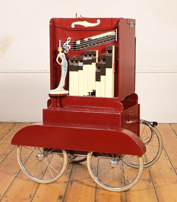 Lot 357 - A modern 20 note busker street organ, c. 2020,...