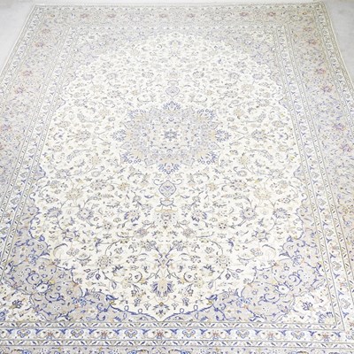 Lot 264 - A large Persian kashan carpet, with foliate...