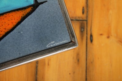 Lot 89 - A mid century tile-topped chrome coffee table