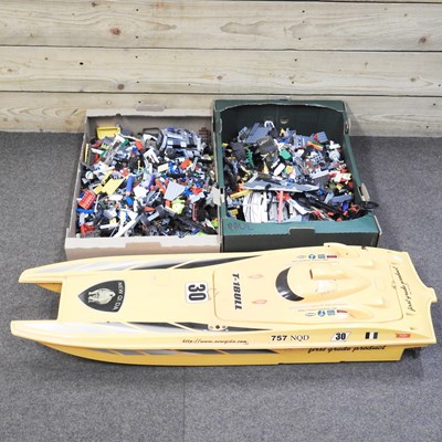 Lot 265 - A collection of Lego, together with a radio...