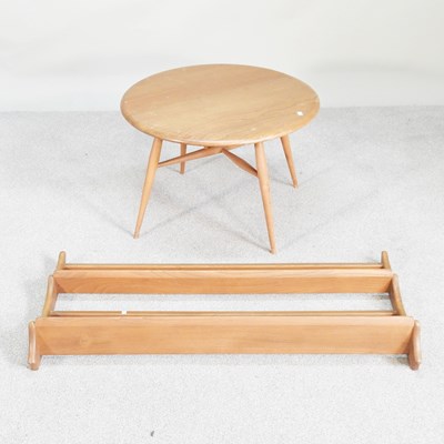 Lot 98 - A 1970s Ercol light elm two tier plate rack,...