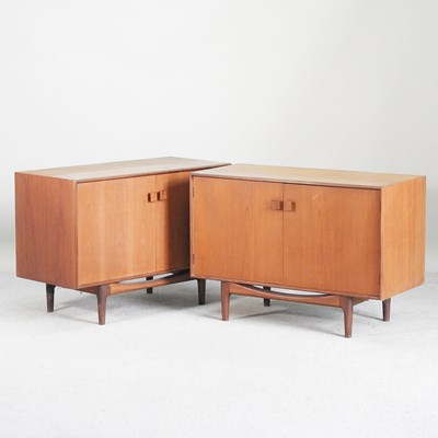 Lot 25 - A pair of 1970s Danish range G Plan style teak...